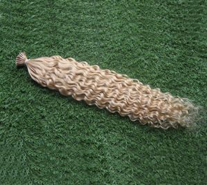 613 BLEACH Blond Indian Remy Human Hair Pre Bonded Itip 100g Blonde Fusion Hair Extensions 100s Pre Bonded Keratin Stick Tip Hum7479513