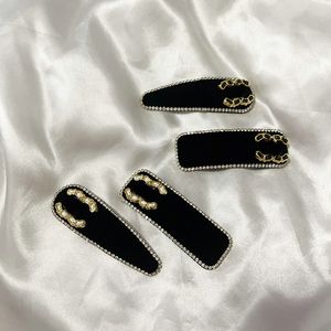 Дизайнерские ювелирные изделия для волос Женщины BB Clip Hairpin Crystal Hairpins Свадебные аксессуары для волос Barrettes