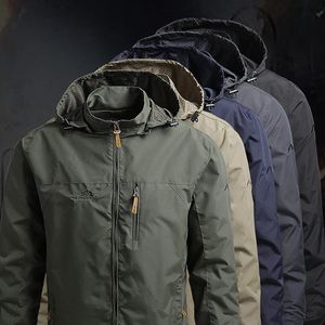 Zimowe kurtki dla mężczyzn Windbreakers Casual Coats Army Tactical Military Jackets Mężczyzna parkas deszczotki męskie ubrania streetwear 5xl 231229