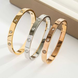 Дизайнерский браслет с винтом, модные роскошные ювелирные изделия, оригинальный модный браслет из 18-каратного золота с бриллиантами для женщин и мужчин, браслеты для ногтей, серебряный ювелирный браслет JRM5