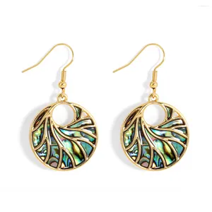 Dangle Earrings vsy Trends Frederic 14K Abalone Goldメッキジュエリー女性ハワイアンパーティー