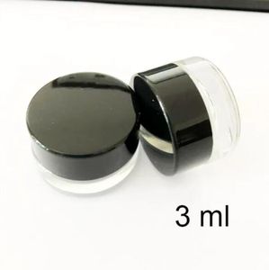 3 ml transparenter Behälter aus gehärtetem Glas, Dab-Wachsölkonzentrat, gehärtetes Glasgefäß zur Aufbewahrung von Wachs/Kosmetik