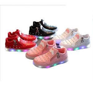 الفتيات أحذية رياضية فتيات الأطفال LED LED LEMONIEN