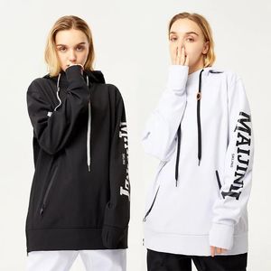 Felpe 2021 Nuovo Autunno Inverno Maglione da sci con cappuccio Uomo Donna Felpa con cappuccio impermeabile Donna Semplice tuta da sci antivento Coppia Tute da snowboard