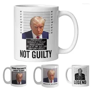 Mugs Trump Mug Ceramic Coffee Tea Mu Donald Campaign Printed Picture Cup Drinkware Gifts For Adult Kids Kitchen Accessories