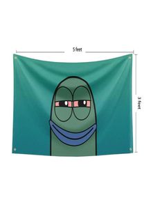 Bandeira assada 3x5 pés Banner engraçado pôster resistência UV desbotamento durável bandeira de parede da caverna do homem com ilhós de latão para dormitório universitário 8579031