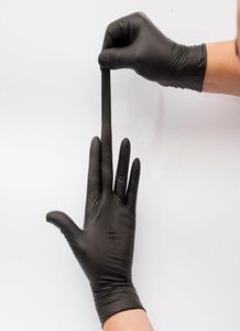 disposable gloves black nonslip rubber protective nitrile gloves for universal work garden household cleaning antiskid antiacid7907413