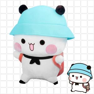 Zwierzęta wypchane pluszowe zwierzęta Bubu i Dudu Panda Plush Cute Cartoon Panda Bear Doll kawaii nadziewana miękka poduszka z zabawkami dekoracja dziecięca