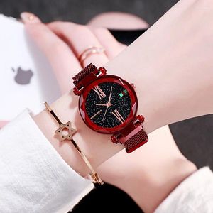 Wristwatches Tiktok Watches The Same Rome Star Face Milan Iron Watchband Quartz Movement Lazy Fashion