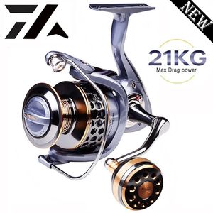 Max av hög kvalitet Max Drag 21 kg Spool Fishing Reel Gear 5.2 1 Ratio High Speed ​​Spinning Reel Casting Reel Carp For Saltwater 240102