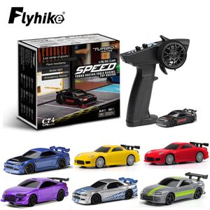 Car Electricrc Car Turbo Racing 1 76 C64 C73 C72 C74 Drift Remote Control Car med Gyro Radio Full Proportional RC Toys RTR Kit Chilrr