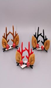 UPS Jul Antler Hair Clips Vuxna barn Hårnålar Julfesthuvud Ornament Kids Creative Christmasbirthday Gifts2739235