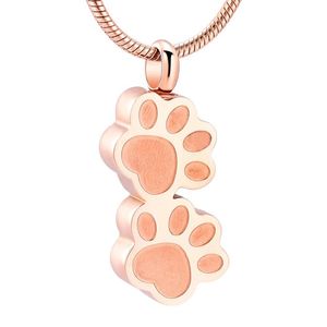 LKJ9955 Pole podarunkowe Rose Gold Kolor Pet Cremation Jewelry Funeral Urn Ashes Holder Peepsake for Men Woman286F