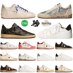 Luxury Designer Ball Star Purestar Casual Shoe Women Vintage Suede Crackle Leather Skateboard Trainers Basketball Never Stop Dreaming Handmade Platform Sneakers