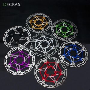 Brakes DECKAS MTB disc brake rotor disc 160 180 MM diameter Bicycle brake rotors Brake pads bike parts 7 Color