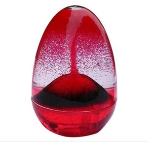 Exquisite Egg Sand Clock Liquid Oil Glass Sandglass Hourglass Timer Home Decor Birthday Gift Three Colors97461732311852