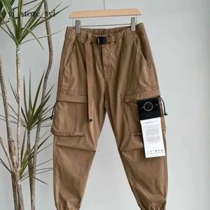 Stones Island 2024 Fashion High Version Stones Island Pants Badge Spring Summer New Belt Stone Pants Leggings Cargo Pants High cp comapny Street Casual Cp pants