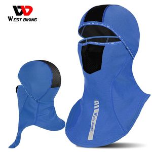 West Cykling Winter Cycling Cap huvudbonader Varmt tjock fleece Ridning Huvudbonad Sport Snowboard Cykelcykel Bandana Face Mask Hat240102