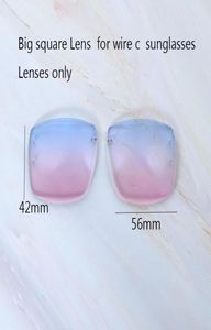 Occhiali da Sole Colorati Lenti Quadrate per 828 e Occhiali da Vista Personalizzati Uomo e Donna Driving Shades Eyewear Lens5108769