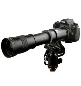 420800mm F8316 Obiettivo Super Telepo Obiettivo zoom manuale T2 Anello adattatore per Canon 5D 6D 7D 60D 77D 80D 550D 650D 750D DSLR Camer9460285