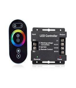 LED RGB kontroler RF bezprzewodowy 1224V Pełny dotyk sterowanie ściemnianie dla modułu Light3597570