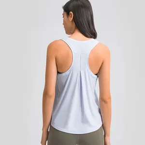 Camisas ativas logotipo feminino solto ajuste de fitness mangas t-shirts náilon macio verão ginásio colete topo colheita treino roupas esportivas femininas yoga