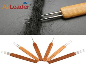 Профессиональная деревянная ручка для наращивания волос, 3 шт., игла для плетения крючком, двойной крючок для дредов, инструменты для плетения кос, Craft9406916