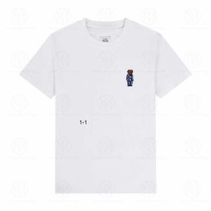 メンズTシャツ新しいリトルベアTシャツデザイナーファッションTシャツラルフポロスメンズレディースRL TシャツTOPSマンカジュアルTシャツLUXURYS衣料品スリーブローレンス0UCB