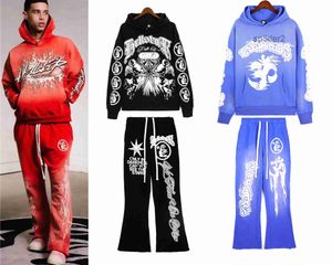 Hellstar Hoodie Designer Hoodies Sweatshirts Uzun Kollu Vintage Yıkanmış ve Sıkıntılı Monogram Baskı Kalınlaştırılmış Athleisure Sweaters Graffiti Hoodys Lape Sit4