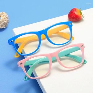 Güneş Gözlüğü Çocuklar Bilgisayar Gözlükleri Mavi Işık Engelleme Filtre Oyun Gözlükleri Silikon Çerçeve Gözlükler Çocuk Blue Ray Koru Gözlük