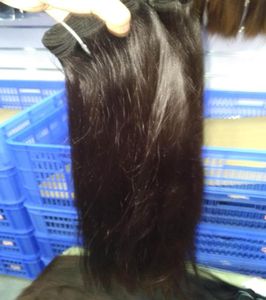 Dubbeldragna wefts 13a rå obearbetad rak vietnamesiskt mänskligt hår wefts 300glot super quality9285428