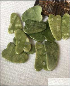 Koreansk ansiktsmassage Jade Mas Tool Guasha Board Gua Sha ansiktsbehandling Natural Stone Scra Care Healthy Face Masr Health Beauty AL9590642