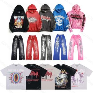 Yıldız Tasarımcı Hoodie Pullover Bet Grafik Baskı Pembe Kırmızı Büyük Boyutlu Kapüşonlu Erkekler Kadın Haruku Gotik Tops Streetpant Ceket Ucuz Loe