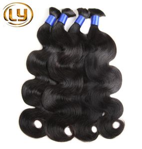 Natural Wave 100 Human Hair Micro Mini Braiding Bulk Hair 1B Body Wave Hair Bulk für Cabelo Humano Natural Cacheado8131164