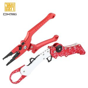 Wholesale Aluminum Alloy Fishing Tackle Set Hook Remover Tuner Pliers set Tool Lip Gripper