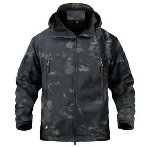 Military Tactical Winter Jacket Men Army CP Camouflage Airsoft Clothing Waterproof Windbreaker Multicam Fleece Bomber Coat Man 240102