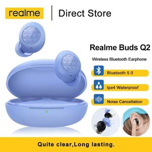 Słuchawki Realme pąki q q2 TWS bezprzewodowe słuchawki Bluetooth 5.0 stereo wodoodporne inteligentne elementy sterujące dotykiem z pudełkiem ładującym