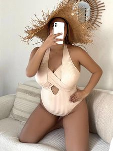 Costumi da bagno da donna 2024 Perizoma Monokini Sexy Plus Size Costume intero da donna Costume da bagno femminile Estate Beachwear Nuoto Bagnante