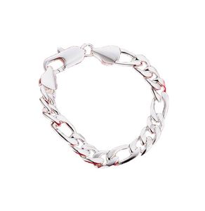 brand new 10M sideways shrimp buckle men039s 925 silver plate charm bracelet 205x10cm DFMWB151sterling silver plated jewel6892378