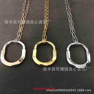 Tifannissm necklace chain heart necklaces jewelry pendants New Small Lock Lucky Necklace for Men and Womens shaped Diamond Heart Fashion