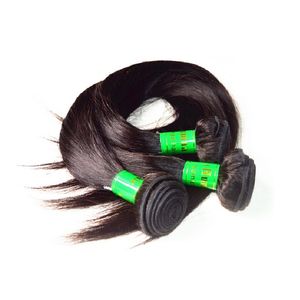 Fasci di capelli umani diritti indiani economici all'ingrosso 8A tesse 1 kg 10 pezzi / lotto colore nero naturale capelli umani di buona qualità