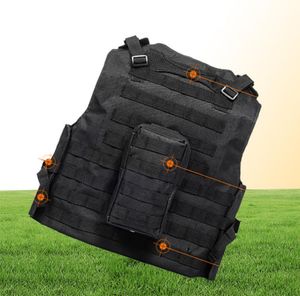 Airsoft Tactical Vest Molle Combat Assault Protective Clothing Plateキャリア戦術ベスト7色