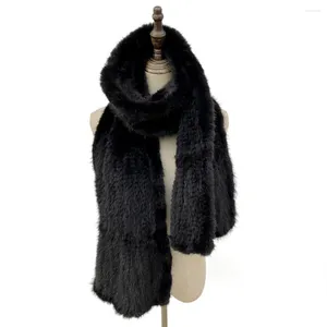 Scarves Lady Hand Knitted Scarf Shawl Winter Women Warm Genuine Muffler Fashion Long Style Neckerchief