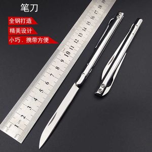 Steel Handle Stainless Folding Pen Knife Portable Bag Opening Letter Fruit