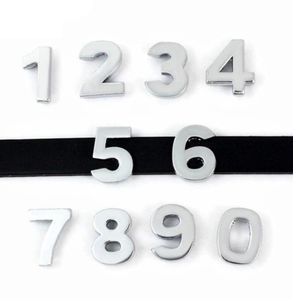 Neue 8 mm einfache Schiebenummern „09“ 20 Stück. Kann jede Zahl auswählen. Schiebe-Charms passen zum DIY-Armband, Gürtel, Armband LS3539186