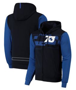 2024 Nova equipe de moto com capuz de corrida de motocicleta No.73 Rider Hoodie fãs moda casual zip up moletom com capuz primavera outono moletom com capuz masculino