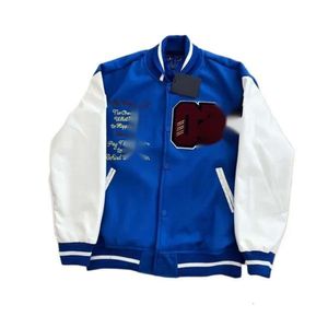 Giacche da uomo Marchio di moda Uomo Donna Giacca L Vintage Allentato Manica lunga Verde Baseball Uomo Hip Hop Autunno Varsity Casual bomber caldo abbigliamento 5FONR