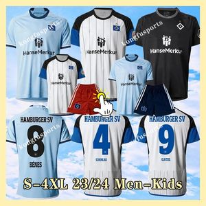 23 24 Hamburger SV Soccer Jerseys VAGNOMAN KONIGSDORFFER ONANA LEIBOLD BENES REIS KITTEL GLATZEL BILBIJA DUDZIAK 2024 HSV mens football shirts Uniforms Kids kits XX