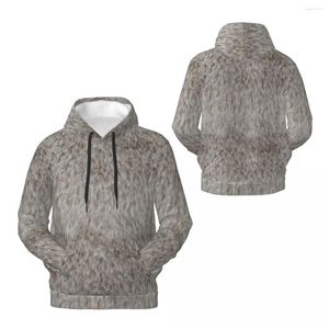 Felpe con cappuccio da uomo 2024 ORSO POLARE Pelliccia animale 3D Felpa con cappuccio in pile Poliestere caldo con tasca Felpa da uomo super morbida Felpa unisex Pullover