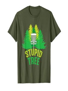 Głupie Tree Funny Folf Disc Golf Tshirt01234567896313765